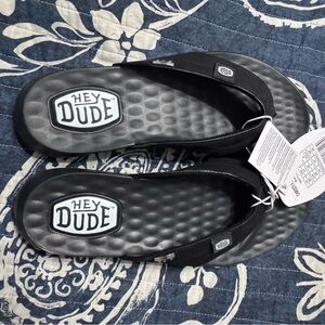 Hey Dude Black Sandals